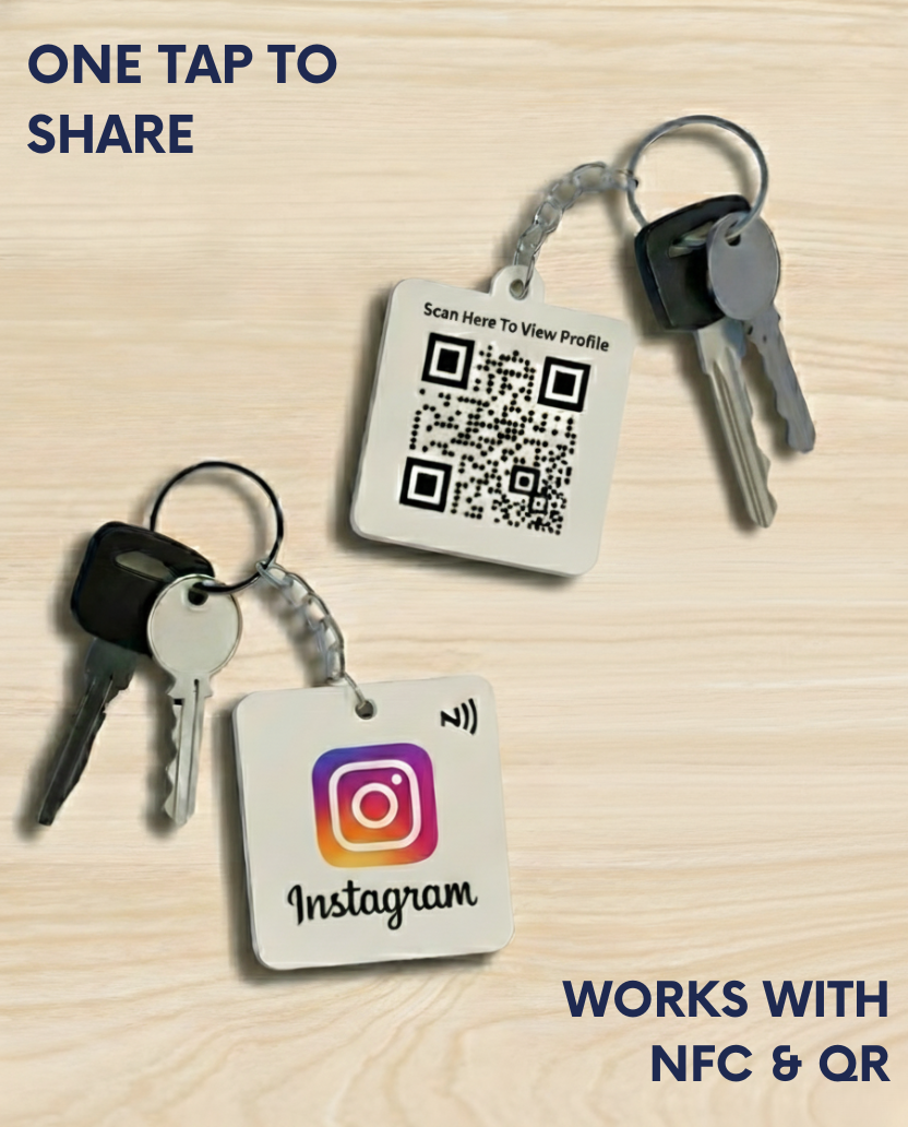 Social Media NFC Keychain